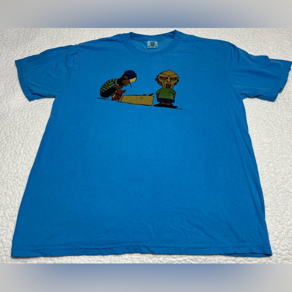 MF DOOM X J. DILLA Cartoon Mashup Rap Shirt NEW